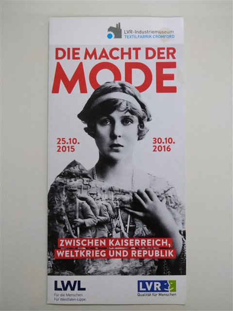「Die Macht der Mode: zwischen Kaiserreich, Weltkrieg und Republik」特展摺頁的圖片