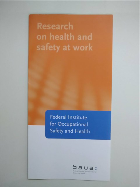「Federal Institute for Occupational Safety and Health」簡介摺頁的圖片