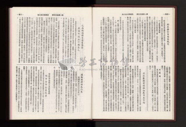 《加工出口區簡訊合訂本》第23卷第1期至第23卷第12期藏品圖，第28張
