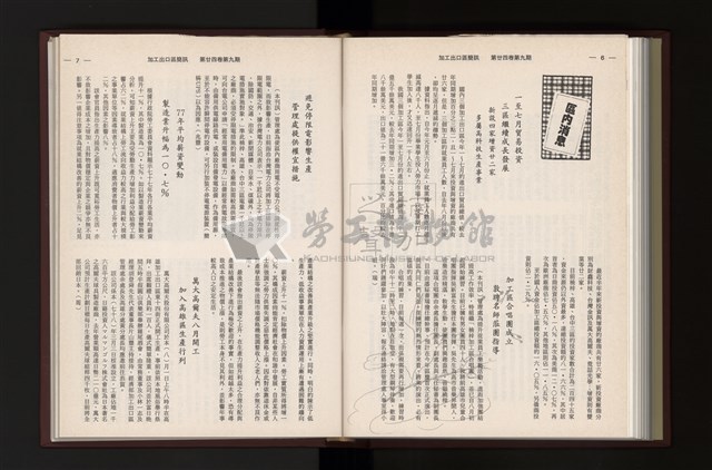 《加工出口區簡訊合訂本》第24卷第1期至第24卷第12期藏品圖，第239張