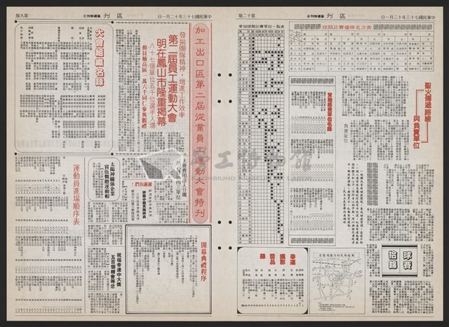 《加工出口區區刊半月刊合訂本》第193期至第338期藏品圖，第237張