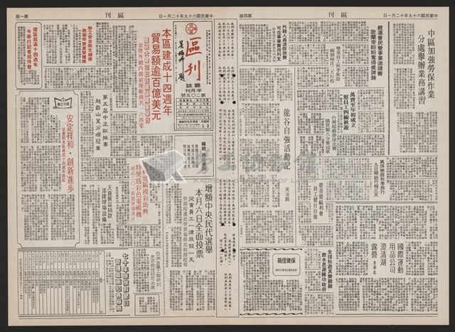 《加工出口區區刊半月刊合訂本》第193期至第338期藏品圖，第27張