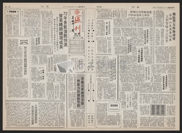 《加工出口區區刊半月刊合訂本》第193期至第338期藏品圖，第191張