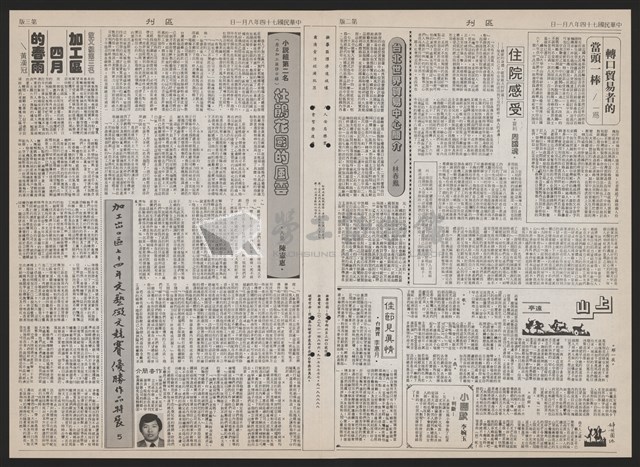 《加工出口區區刊半月刊合訂本》第193期至第338期藏品圖，第270張