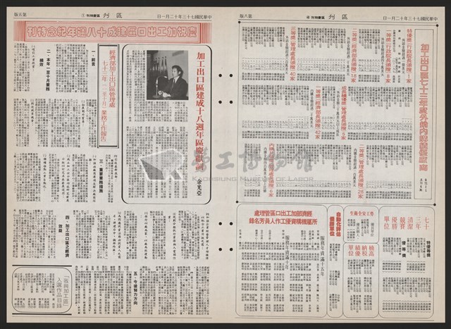 《加工出口區區刊半月刊合訂本》第193期至第338期藏品圖，第235張