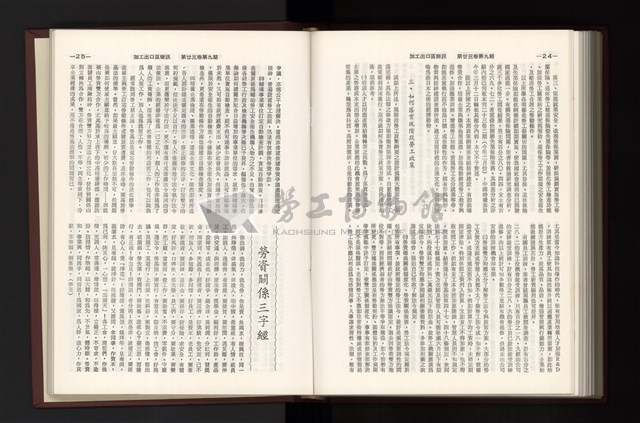 《加工出口區簡訊合訂本》第23卷第1期至第23卷第12期藏品圖，第245張