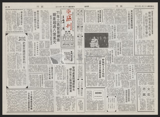 《加工出口區區刊半月刊合訂本》第193期至第338期藏品圖，第139張
