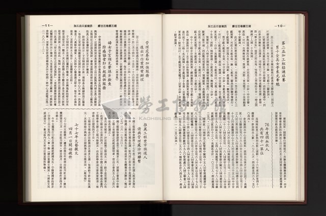 《加工出口區簡訊合訂本》第23卷第1期至第23卷第12期藏品圖，第72張