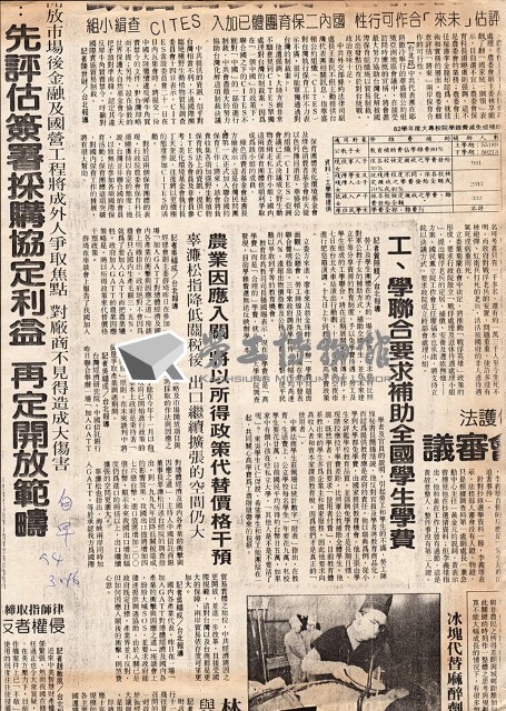 1994年3月16日自立早報剪報影本藏品圖，第1張