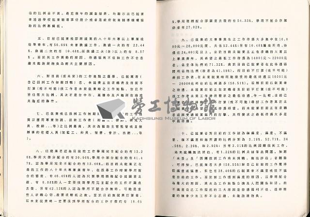 《八十年專科以上學校畢業青年就業狀況調查報告》藏品圖，第11張