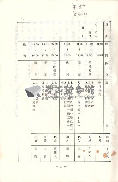 台南縣松根鋁業股份有限公司產業工會第一屆第一次會員大會手冊藏品圖，第4張