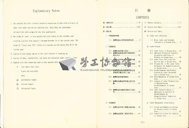 《勞動統計月報》第7期藏品圖，第5張