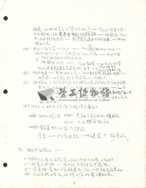 洪哲勝譯〈哥印拜陀勞工個案研究〉手稿影本藏品圖，第5張