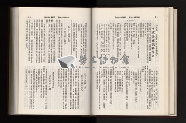 《加工出口區簡訊合訂本》第21卷第1期至第21卷第12期藏品圖，第108張