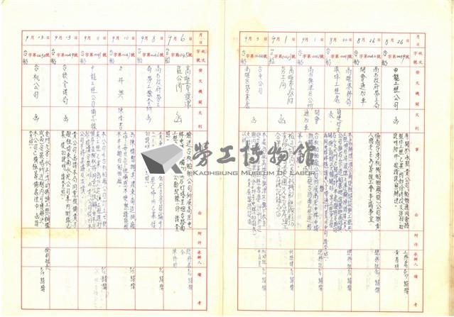 臺機公司民國86年收文簿藏品圖，第8張