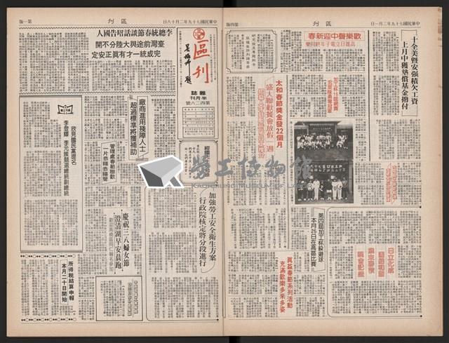 《加工出口區區刊半月刊合訂本》第423期至第446期藏品圖，第8張