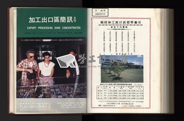 《加工出口區簡訊合訂本》第21卷第1期至第21卷第12期藏品圖，第318張