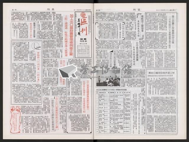 《加工出口區區刊半月刊合訂本》第591期至第612期藏品圖，第18張