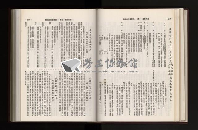 《加工出口區簡訊合訂本》第21卷第1期至第21卷第12期藏品圖，第119張