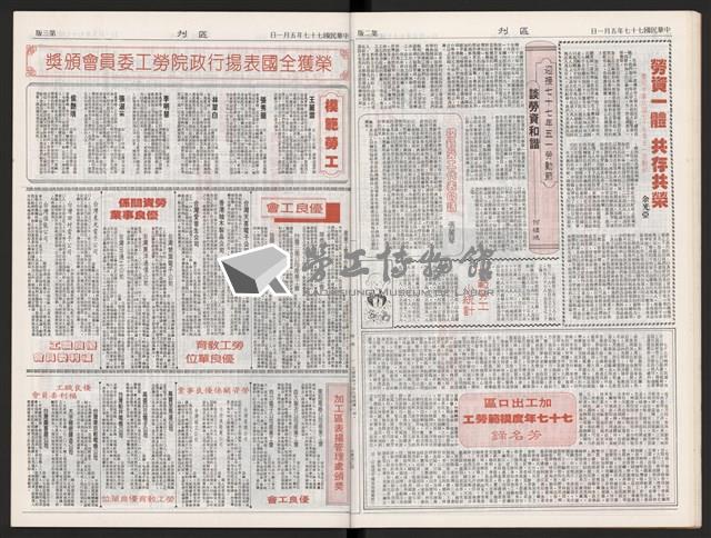 《加工出口區區刊半月刊合訂本》第375期至第398期藏品圖，第19張