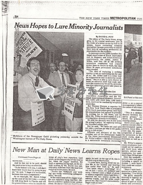 《The New York Times》 Metropolitan News剪報影本藏品圖，第2張