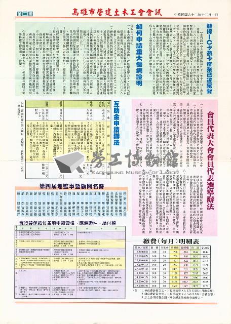 《高市營建土木工會會訊》第一期藏品圖，第2張