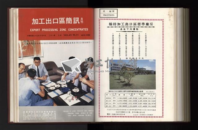 《加工出口區簡訊合訂本》第21卷第1期至第21卷第12期藏品圖，第286張