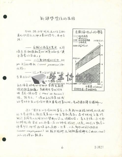 〈彈性職員配備及彈性工作分配〉手稿藏品圖，第6張