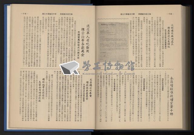 《加工出口區簡訊合訂本》第13卷第1期至第13卷第12期藏品圖，第277張