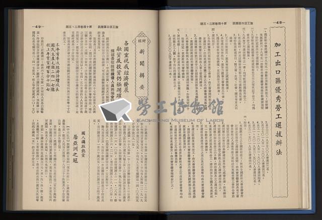 《加工出口區簡訊合訂本》第14卷第1期至第14卷第12期藏品圖，第57張