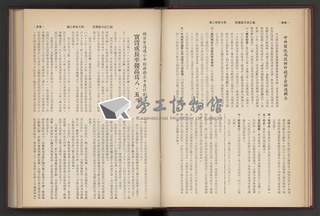 《加工出口區簡訊合訂本》第7卷第1期至第12期(數位)藏品圖，第47張