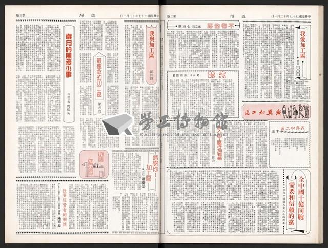 《加工出口區區刊半月刊合訂本》第375期至第398期藏品圖，第47張