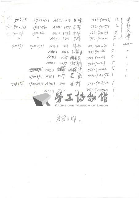 臺機公司單據表單藏品圖，第7張