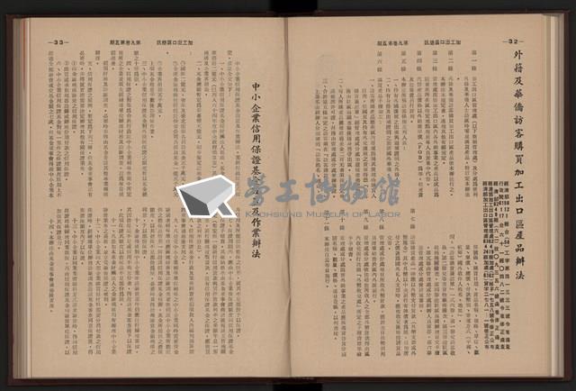 《加工出口區簡訊合訂本》第9卷第1期至第12期(數位)藏品圖，第127張