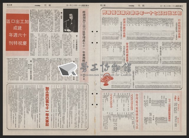《加工出口區區刊半月刊合訂本》第193期至第338期藏品圖，第133張
