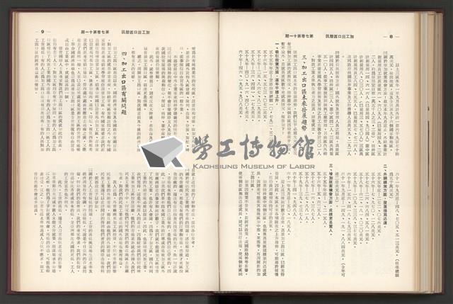 《加工出口區簡訊合訂本》第7卷第1期至第12期(數位)藏品圖，第263張