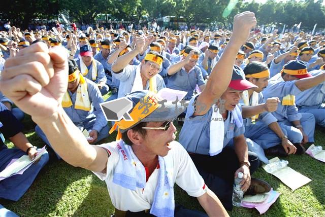 中鋼2003年廠內靜坐抗議照片藏品圖，第3張