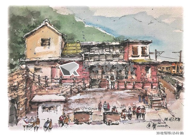 猴硐礦工文史館「手繪明信片組」藏品圖，第13張