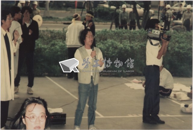 1991年10月8~10日反閱兵廢惡法非暴力抗爭運動系列負片之第三捲及其相片藏品圖，第1張