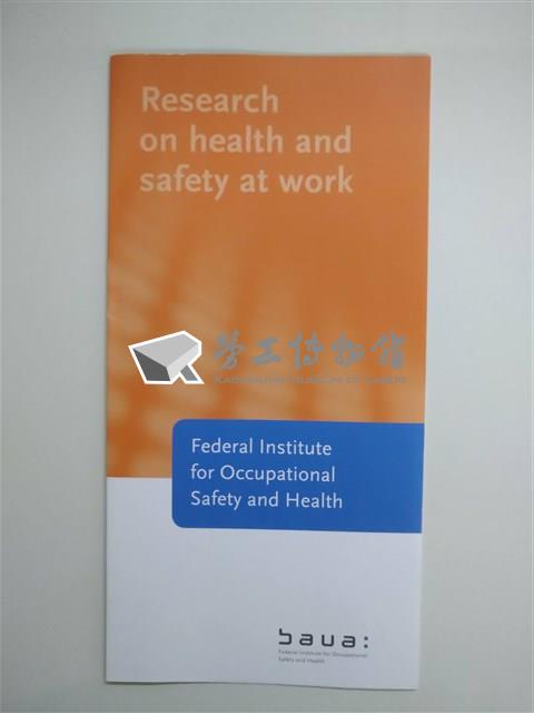 「Federal Institute for Occupational Safety and Health」簡介摺頁藏品圖，第1張