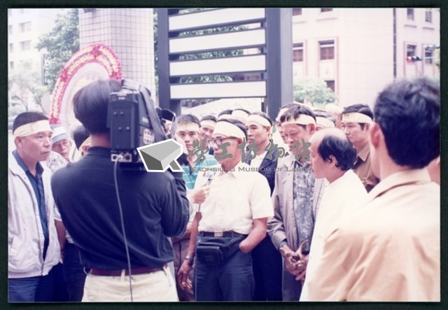 1992年7~11月文山煤礦老礦工發起抗爭向台陽公司追討積欠薪相片數位檔藏品圖，第1張