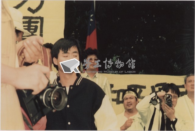 1991年10月8~10日反閱兵廢惡法非暴力抗爭運動系列負片之第一捲及其相片藏品圖，第1張