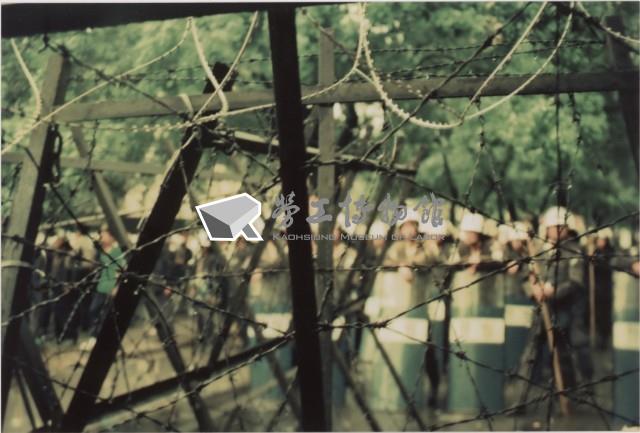1991年9月7~8日蔡同榮發起之公投入聯台北大遊行活動負片及其相片藏品圖，第1張