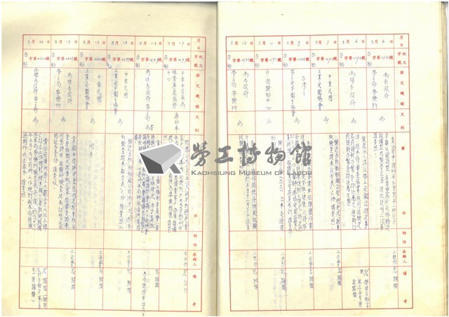 臺機公司民國86年收文簿藏品圖，第21張
