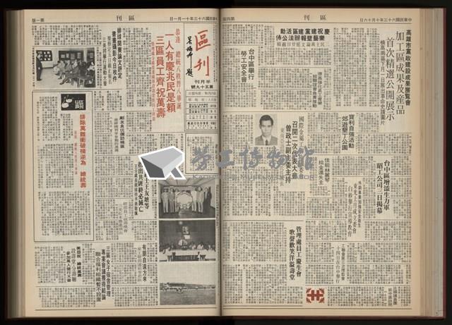 《加工出口區區刊半月刊合訂本》第001期至第192期(數位)藏品圖，第121張