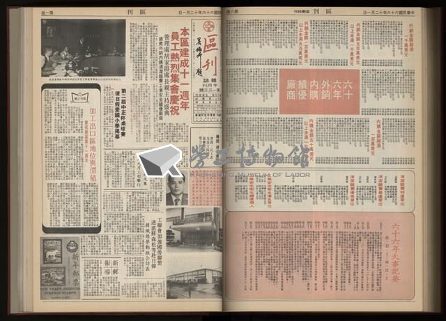 《加工出口區區刊半月刊合訂本》第001期至第192期(數位)藏品圖，第280張