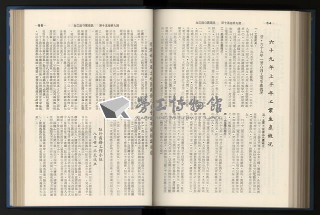 《加工出口區簡訊合訂本》第15卷第1期至第15卷第12期藏品圖，第204張