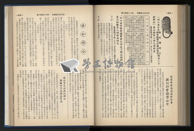 《加工出口區簡訊合訂本》第12卷第1期至第12卷第12期藏品圖，第204張