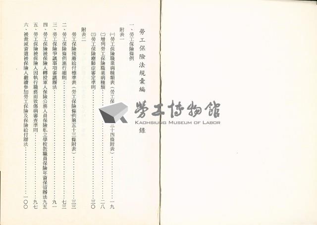 《勞工保險法規彙編》藏品圖，第2張