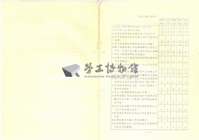 臺灣水泥公司股長級人員員工管理研討會討論題綱與筆記藏品圖，第4張